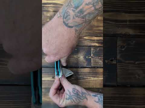 Kubey Jaw Tanto Karambit Folding Knife Tiffany Blue G-10 Handle 2.52" Blackwash 14C28N Blade KU439D