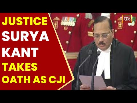 Justice Surya Kant Sworn In As 53rd Chief Justice Of India By President Murmu | India Today News