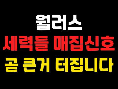 곧 <strong>큰거</strong> 터집니다 !   #월러스전망