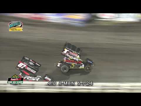 Knoxville Raceway 410 Highlights // June 1, 2024 - dirt track racing video image