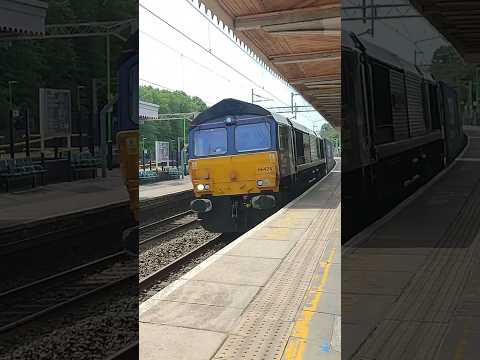 DRS 66424 Tesco Train Passing Berkhampsted Station Almost blowing my tripod over! (29/05/23)