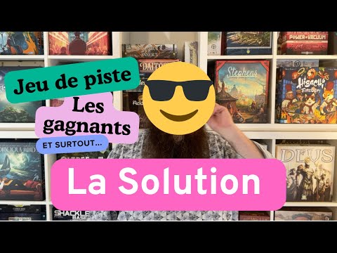 La solution à notre mini jeu de piste.