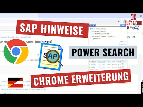 SAP Hinweise – schnell und einfach suchen mit Chrome Erweiterung [deutsch]