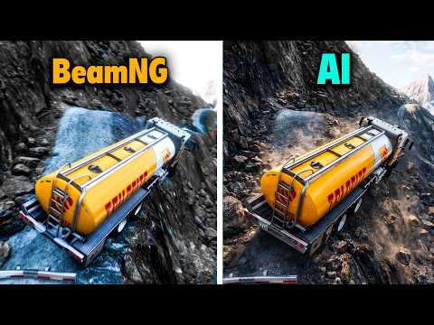 BeamNG.drive VS AI Crashes 🤖💥 | Real vs Fake | BeamNG Challenge #3