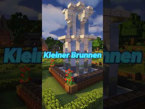 Minecraft Kleiner Springbrunnen  Dekorative Bauidee  #minecraft #minecraftbuilding #minecraftshorts