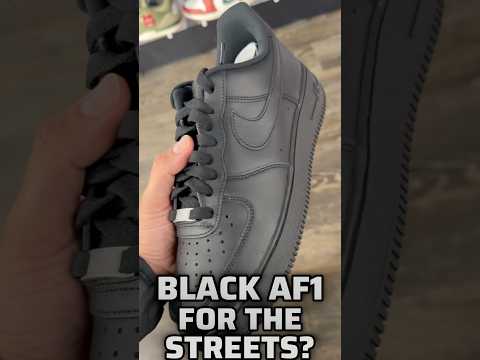 Black Air Force 1 Low for the Streets? #nike #af1 #sneakers