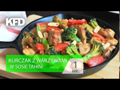 Kuchnia KFD #1: Kurczak z warzywami w tahini - prosty przepis - KFD - UCCwsb6pCsJYFp53h9prxXtg