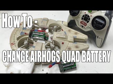 How to Replace the Battery in the AirHogs Millennium Falcon Quadcopter - The RC Geek - UC5q8ss88jxwMlHf_A-XZGlA