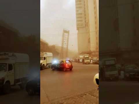 storm & rain  in Mumbai wadala | like and subscribe
