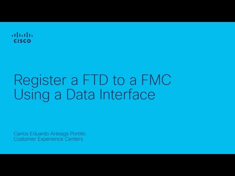 How to register a FTD to a FMC using a data interface