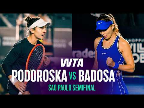 Nadia Podoroska vs. Paula Badosa | 2026 Sao Paulo Semifinal | WTA Match Highlights