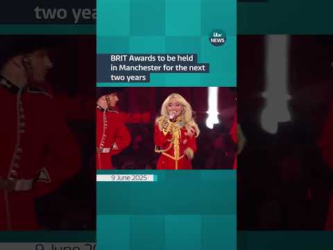 The iconic BRIT Awards will be held in Manchester for the first time in its 47 year history #itvnews