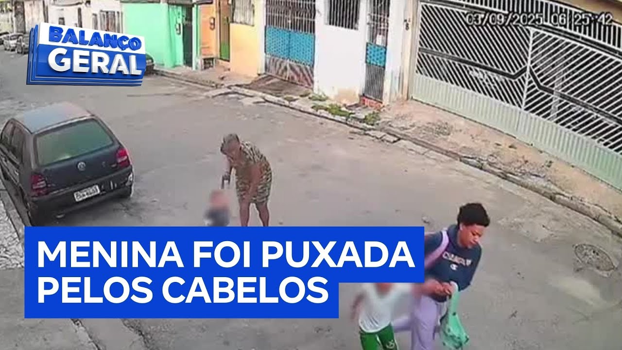 Mulher é flagrada agredindo criança no caminho para a escola na zona norte de São Paulo