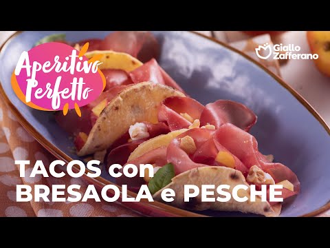 🔥 TACOS con BRESAOLA e PESCHE...APERITIVO SUPER!🌮💛 #adv