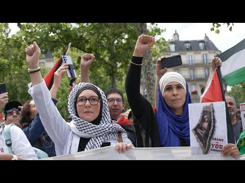 Flotilla members join Gaza solidarity protest in Paris | AFP