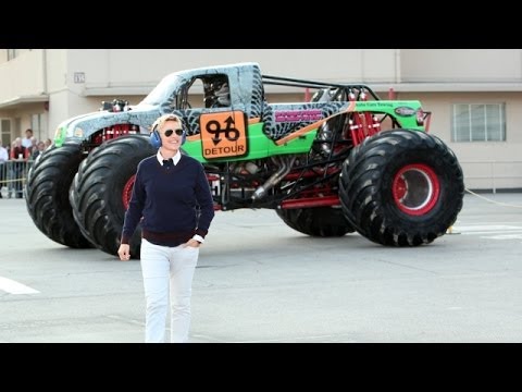 Ellen's First Monster Truck Experience - UCp0hYYBW6IMayGgR-WeoCvQ