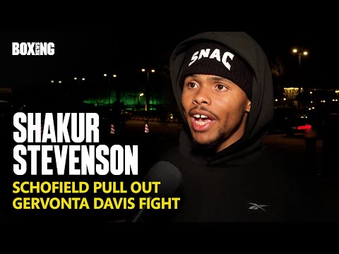 Shakur Stevenson Mocks Floyd Schofield Over Pull Out & Tank Davis Fight