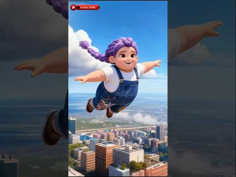 Little Girl Does Mischief and Lands In Sky But Then !!!! #youtubeshorts #Shorts #girl #cute #story