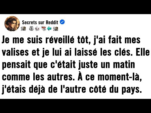 Je me suis levé tôt, j'ai fait mes affaires et je lui ai laissé les clés. Elle pensait que c'était