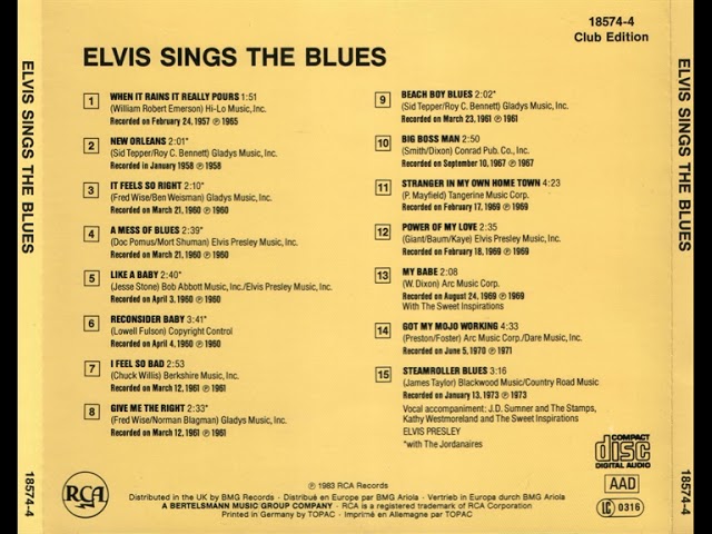 Elvis Presley’s Blues as Background Music