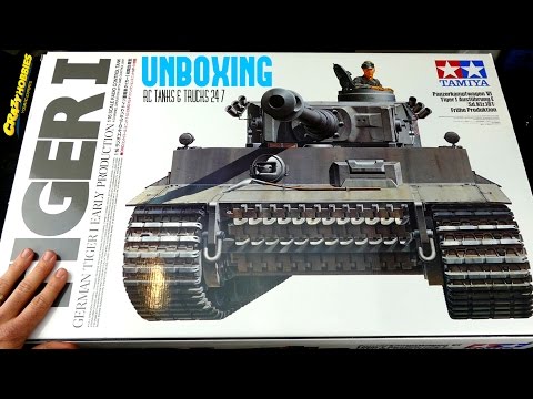 TAMIYA 1/16 TIGER 1 RC Tank BOVINGTON TIGER Build Series Video 1 - UNBOXING - UC1JRbSw-V1TgKF6JPovFfpA