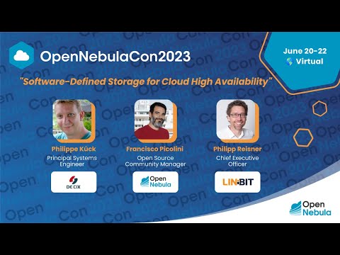 OpenNebulaCon2023 - Software-Defined Storage for Cloud High Availability
