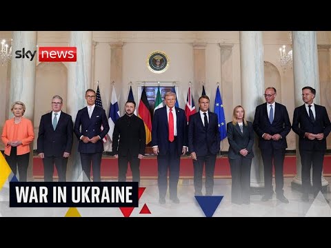 Donald Trump meets Volodymyr Zelenskyy and European leaders at White House