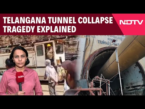 Telangana News | 8 Workers Trapped After Telangana Tunnel Collapse, PM Dials Chief Minister