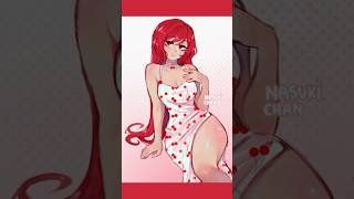 Cherry dress #timelapse #speedpaint #art #oc #cherrypau
