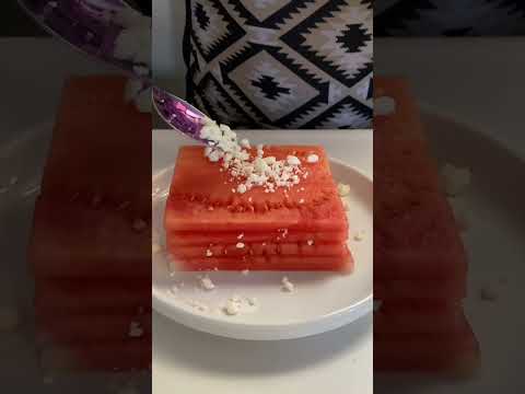 Watermelon 🍉 Feta Sandwich! #easy #food #healthy #watermelon #foodie #foodphotography