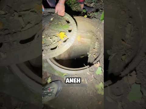 pria ini turun ke gua, dan apa yang ditemukan bikin merinding ‼️😱#shorts