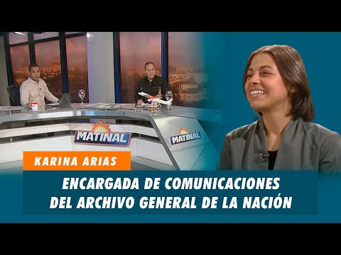 Karina Arias, Encargada de comunicaciones del archivo general de la nación | Matinal