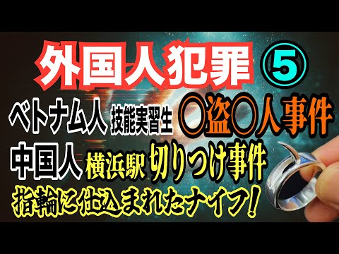 ニュースの動画サムネイル - 【外国人犯罪】⑤ ベトナム人 技能実習生 〇盗〇人事件！中国人女性 横浜駅切りつけ事件 指輪に仕込まれたナイフ！【小川泰平の事件考察室】# 2175