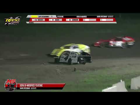 B-Modified Feature | Rapid Speedway | 5-21-2021 - dirt track racing video image