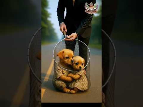 The poor puppy😭 didn't have cash so, his rich friends making fun of him #animahal