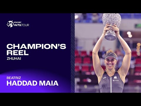 Zhuhai champion Beatriz Haddad Maia captures THIRD title of her career! 🏆👏