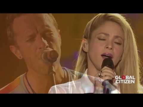 Coldplay ft  Shakira - Yellow live at Global Citizen Festival Hamburg.