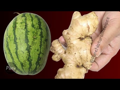 Watermelon Mix Ginger, Chia Seeds and You Will Thank Me - Simple Recipe
