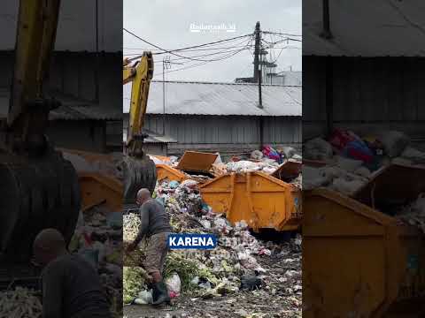 Kontainer Ditambah, Sampah Tetap Tumpah Ruah di Pasar Cikurubuk Kota Tasikmalaya
