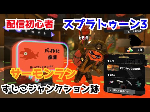 【配信初心者🔰】野良でサーモンラン🎮すじこジャンクション跡【#スプラトゥーン3 】