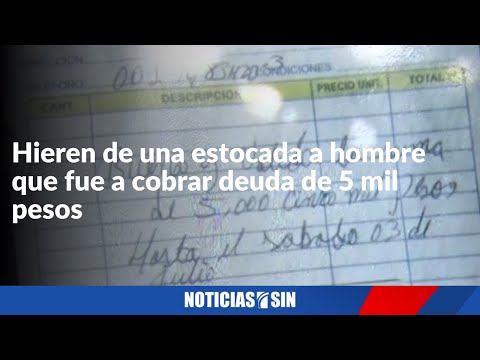 Hieren de una estocada a hombre que fue a cobrar deuda de 5 mil pesos