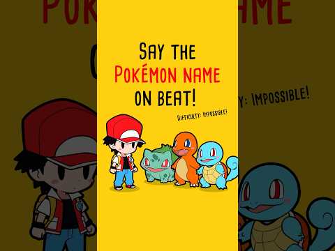 Say the word on beat Challenge♪ Pokemon Edition