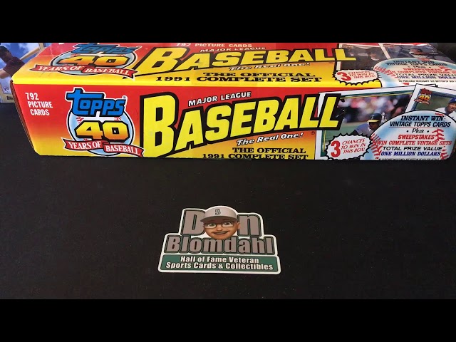 1991 Topps Baseball Factory Set – The Complete Set