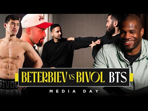 Artur Beterbiev SIZES UP Interviewer 😳 What you DIDN’T see on the Beterbiev-Bivol 2 Media Day 🎥