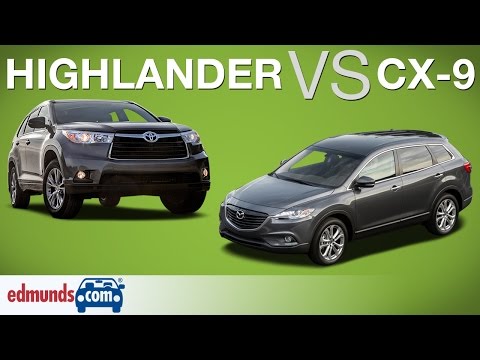 Toyota Highlander vs Mazda CX-9 | Edmunds A-Rated Crossover SUVs Face Off - UCF8e8zKZ_yk7cL9DvvWGSEw
