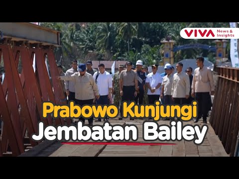 Prabowo Turun Langsung! Tinjau Jembatan Darurat Tapanuli Bersama AHY hingga Menhan Sjafrie