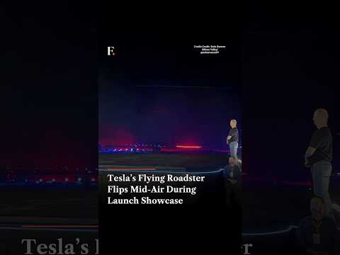 Tesla’s Flying Car? Roadster Flips Mid-Air in Futuristic SpaceX-Powered Stunt