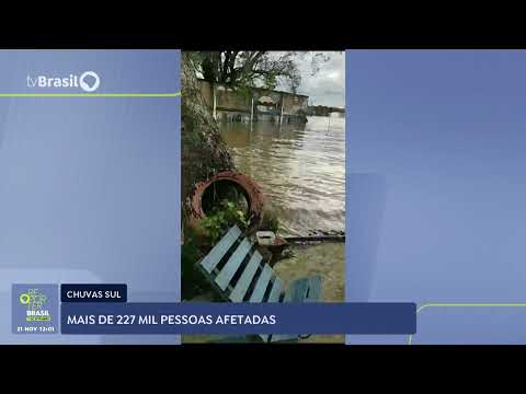 Tempestades afetam 227 mil pessoas no Rio Grande do Sul