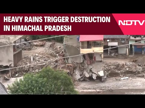 Himachal Flood News | Heavy Rains Trigger Destruction In Himachal Pradesh, Roads and Lives Affected