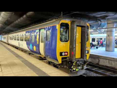 Class 156 departs Manchester Victoria for Todmorten!